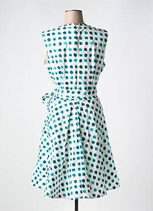Robe mi-longue imprimé fantaisie sans manche vert ANONYME DESIGNERS femme