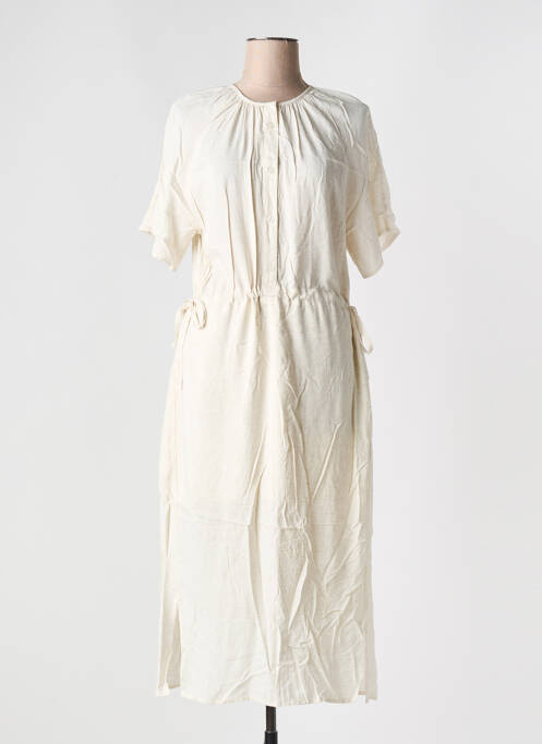 Robe longue beige YAYA pour femme