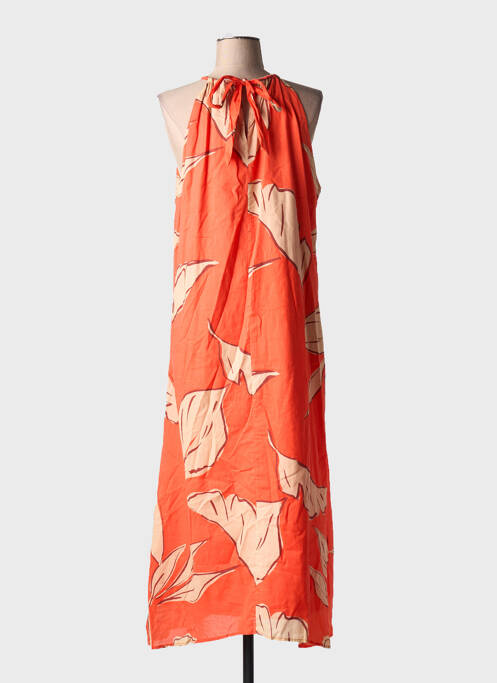 Robe longue orange GRACE & MILA pour femme