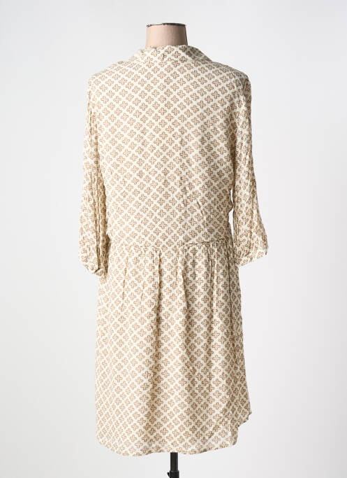 Robe mi-longue beige YAYA pour femme