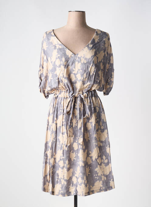 Robe mi-longue bleu YAYA pour femme