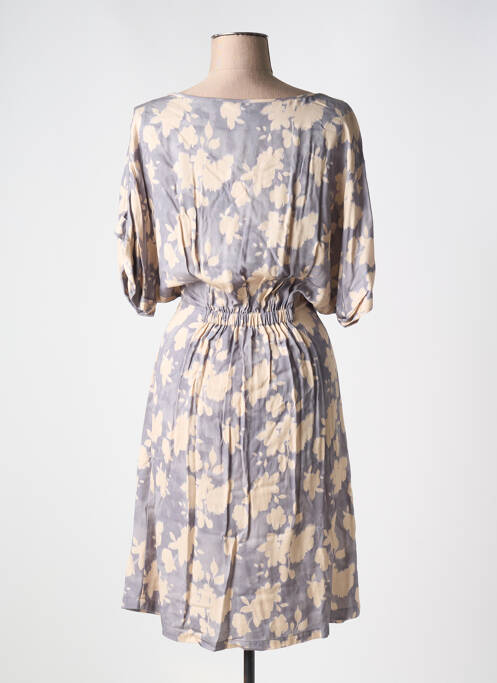 Robe mi-longue bleu YAYA pour femme