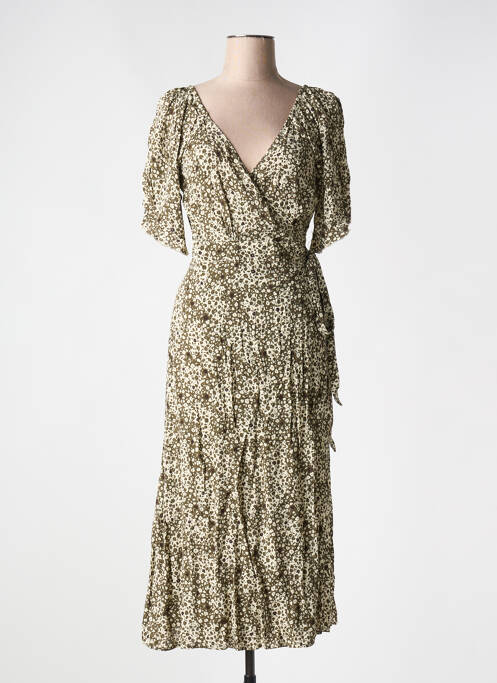 Robe mi-longue vert GRACE & MILA pour femme