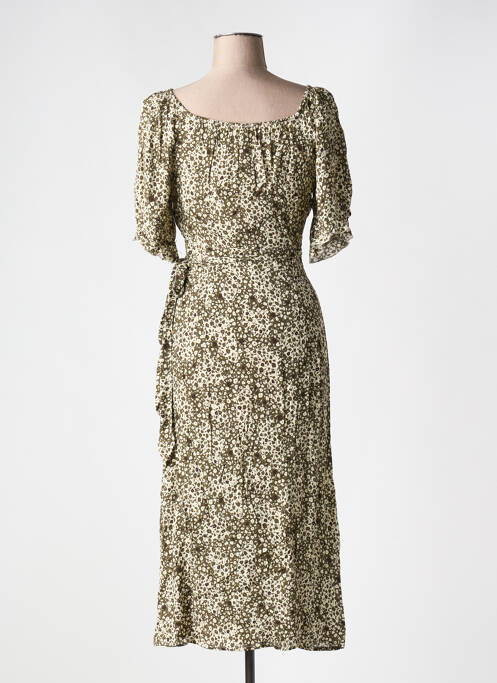 Robe mi-longue vert GRACE & MILA femme