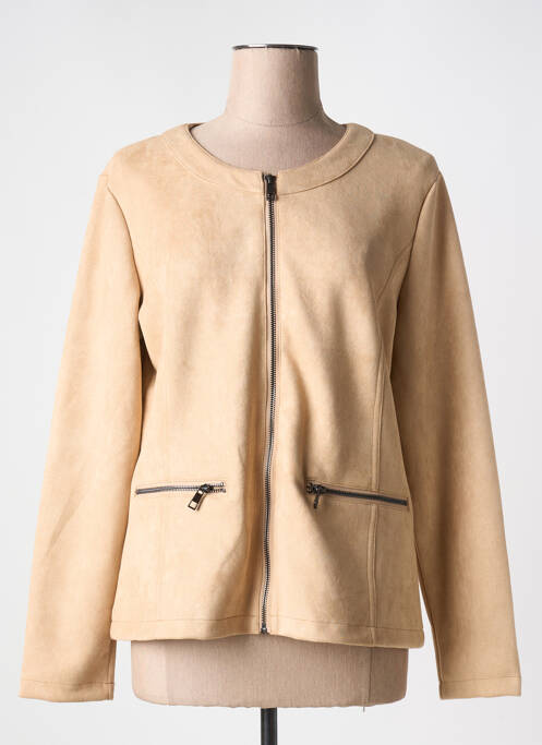 Veste casual beige FRANSA pour femme