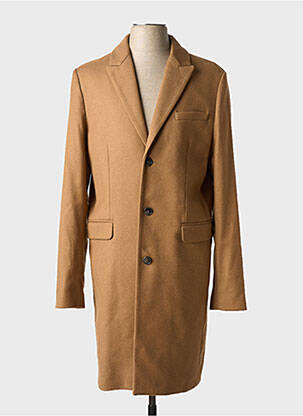 Manteau long manches longues sans capuche marron CLOSED homme
