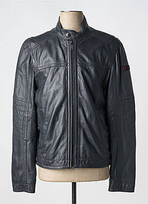 Veste en cuir poches noir STRELLSON homme