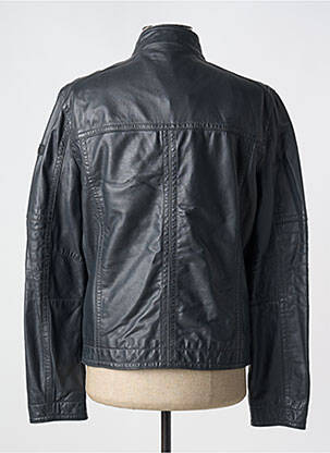 Veste en cuir poches noir STRELLSON homme