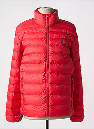 Doudoune manches longues sans capuche rouge RALPH LAUREN homme