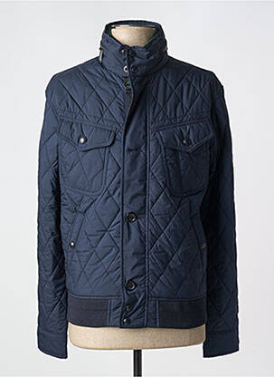 Doudoune fermeture zippée sous rabat pressionné sans capuche bleu RALPH LAUREN homme