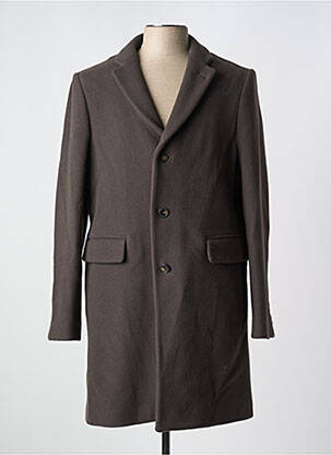 Manteau long manches longues sans capuche marron CLOSED homme
