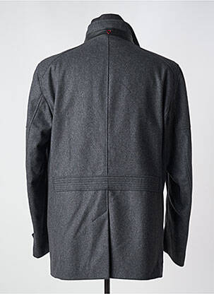 Manteau court fermeture zippée sous rabat pressionné sans capuche gris STRELLSON homme