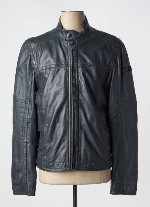 Veste en cuir noir STRELLSON pour homme