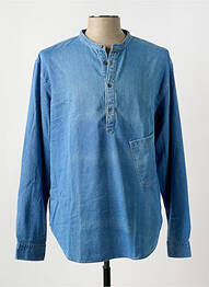 Chemise manches longues coupe droite bleu CLOSED homme
