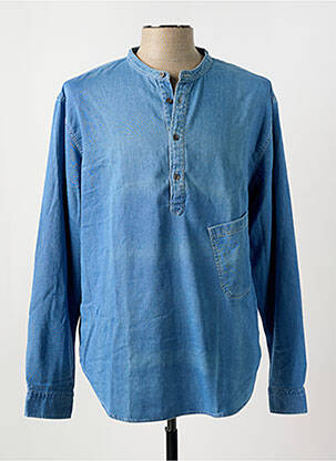 Chemise manches longues coupe droite bleu CLOSED homme