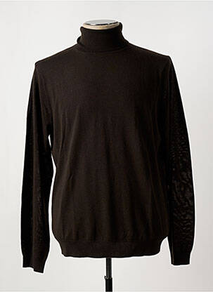 Pull col roulé coupe cintrée manches longues marron CLOSED homme