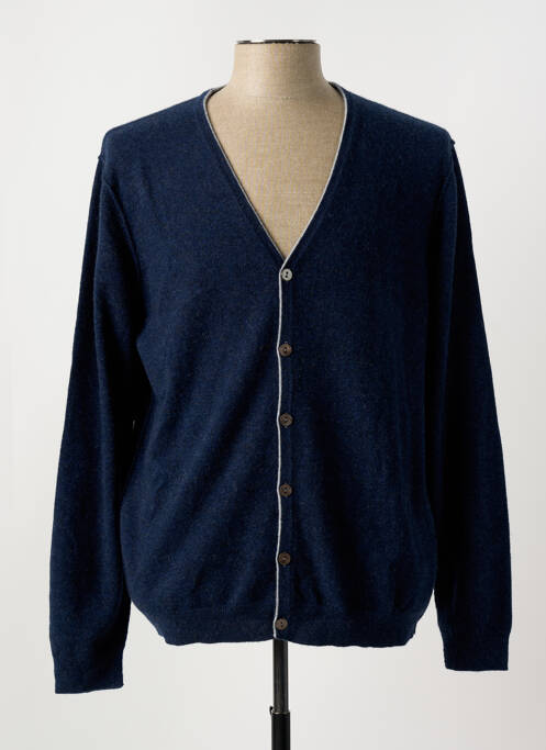 Gilet manches longues bleu JARDIN PRIVÉ pour homme