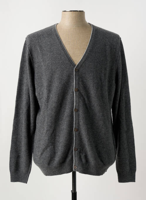 Gilet manches longues gris JARDIN PRIVÉ pour homme