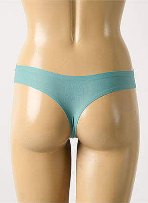 Tanga stretch bleu CHANTELLE femme
