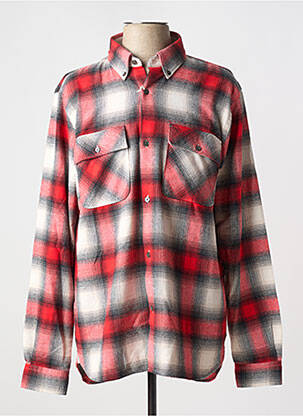Chemise manches longues poches rouge CLOSED homme