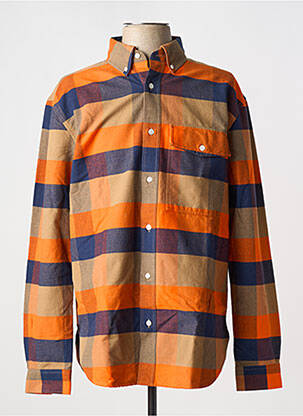 Chemise manches longues poches orange CLOSED homme