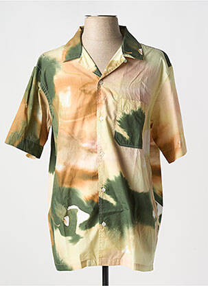Chemise manches courtes col tailleur vert CLOSED homme