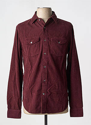 Chemise manches longues coupe cintrée rouge CLOSED homme
