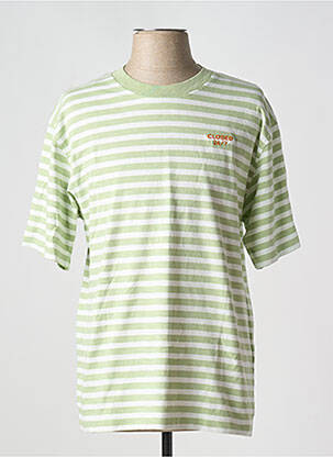T-shirt coupe cintrée manches courtes vert CLOSED homme