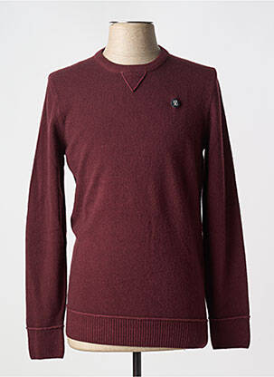 Pull col rond manches longues rouge CLOSED homme