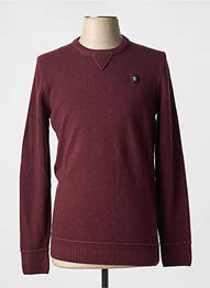 Pull col rond manches longues rouge CLOSED homme