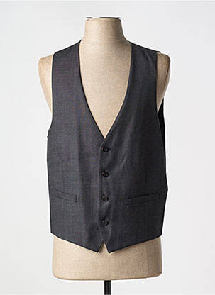 Gilet sans manche tissage chiné gris STRELLSON homme