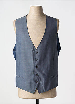 Gilet sans manche tissage chiné bleu STRELLSON homme