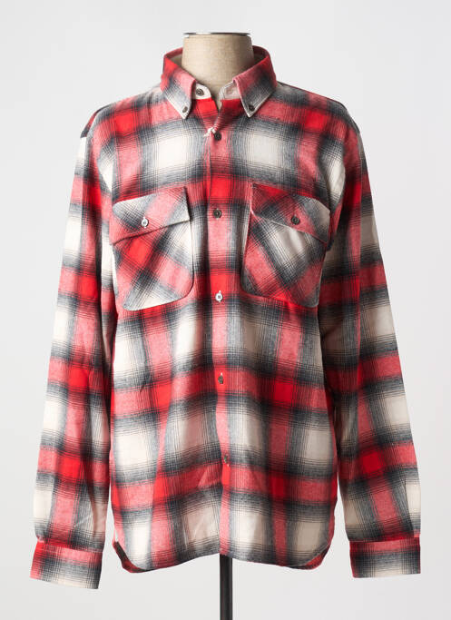 Chemise manches longues rouge CLOSED pour homme