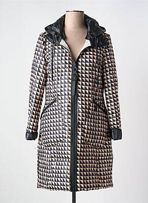 Doudoune poches a capuche blanc ZIA BRAND femme