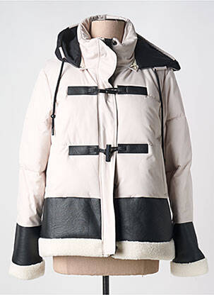 Doudoune poches a capuche noir ZIA BRAND femme