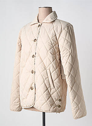 Doudoune poches sans capuche beige AGATHE & LOUISE femme