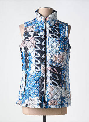 Doudoune poches sans capuche bleu DOLCEZZA femme