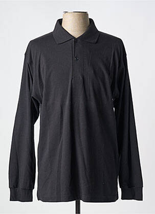 Polo manches longues manches longues noir LEWINGER homme