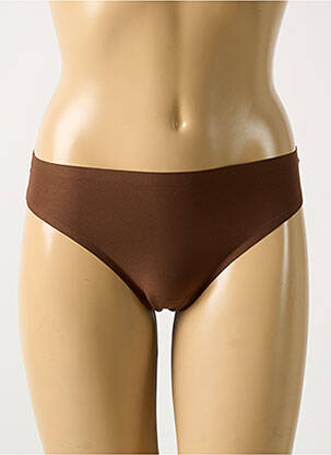 Tanga stretch marron CHANTELLE femme