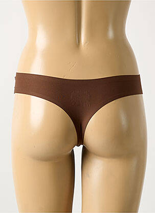 Tanga stretch marron CHANTELLE femme