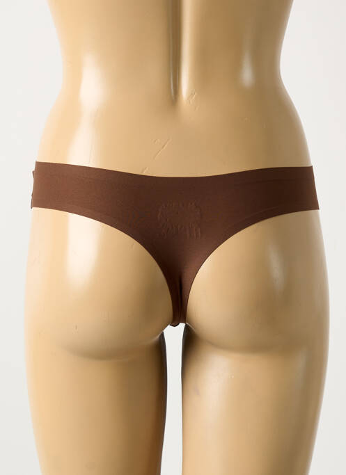 Tanga marron CHANTELLE pour femme