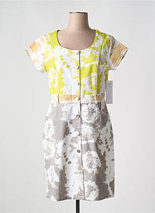 Robe courte manches courtes manches courtes vert AGATHE & LOUISE femme