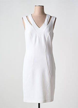 Robe mi-longue sans manche sans manche blanc DIVAS femme