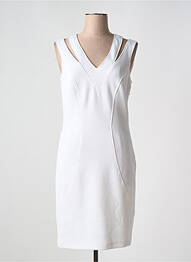 Robe mi-longue sans manche sans manche blanc DIVAS femme