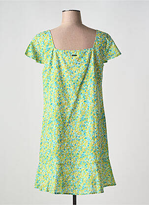 Robe courte manches courtes manches courtes vert AGATHE & LOUISE femme