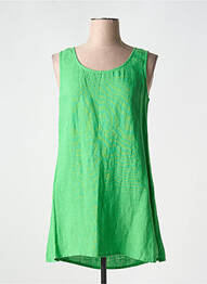 Tunique sans manche col rond vert AGATHE & LOUISE femme