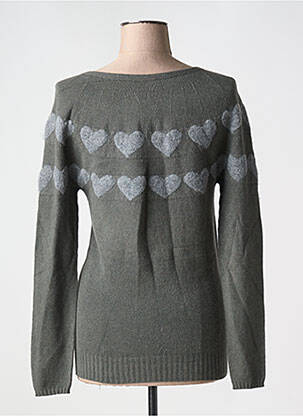 Pull coupe cintrée manches longues gris EVA WEEK-END femme