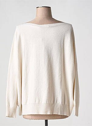 Pull col bateau manches longues beige D.EXTERIOR femme