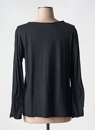 T-shirt manches longues manches longues noir MADE IN ITALY femme