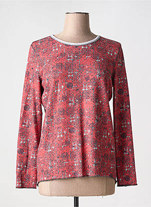 Pull coupe cintrée manches longues orange CAPUCCINO femme